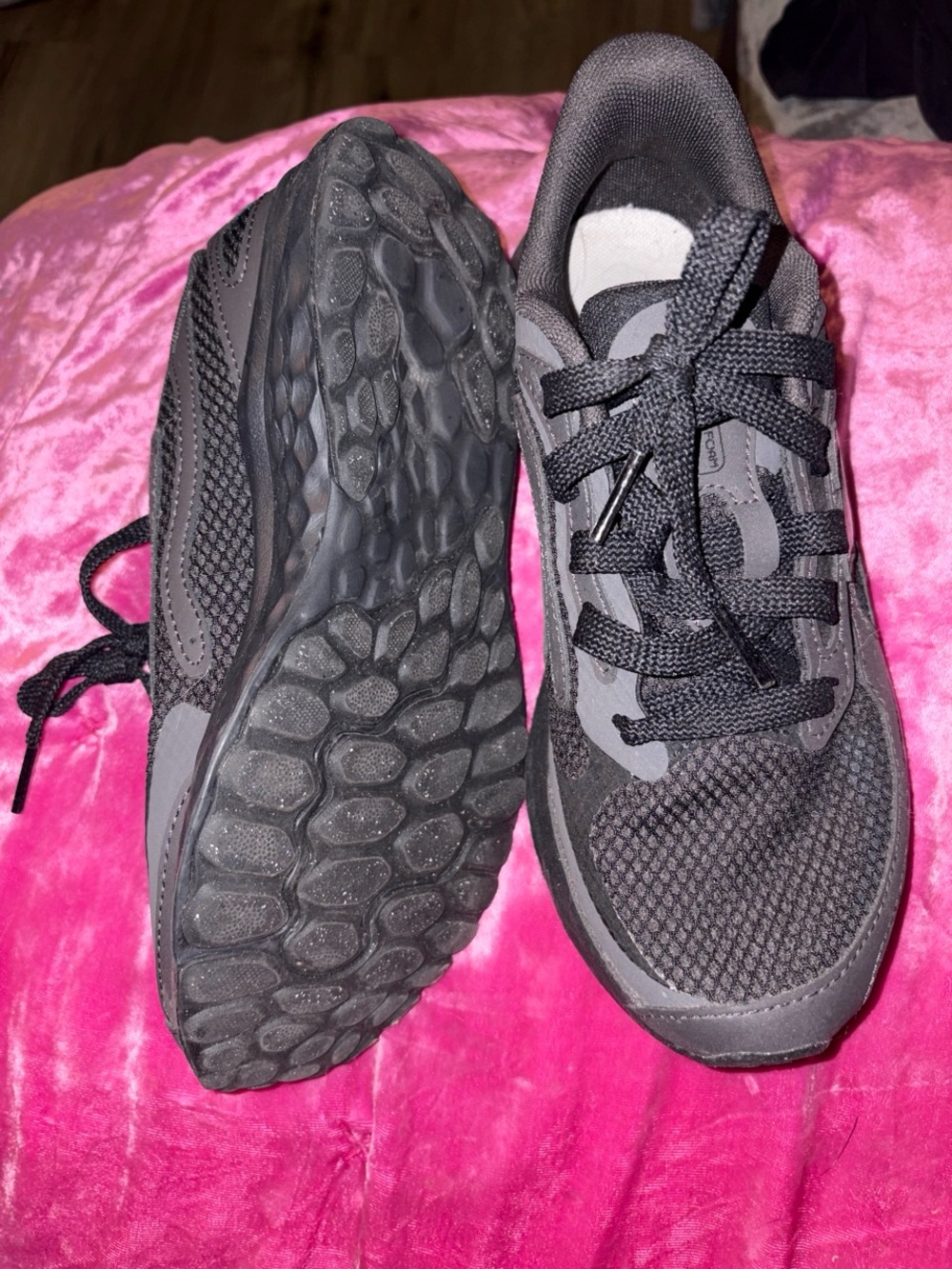 New Balance Black and White Boys' Athletic Shoes